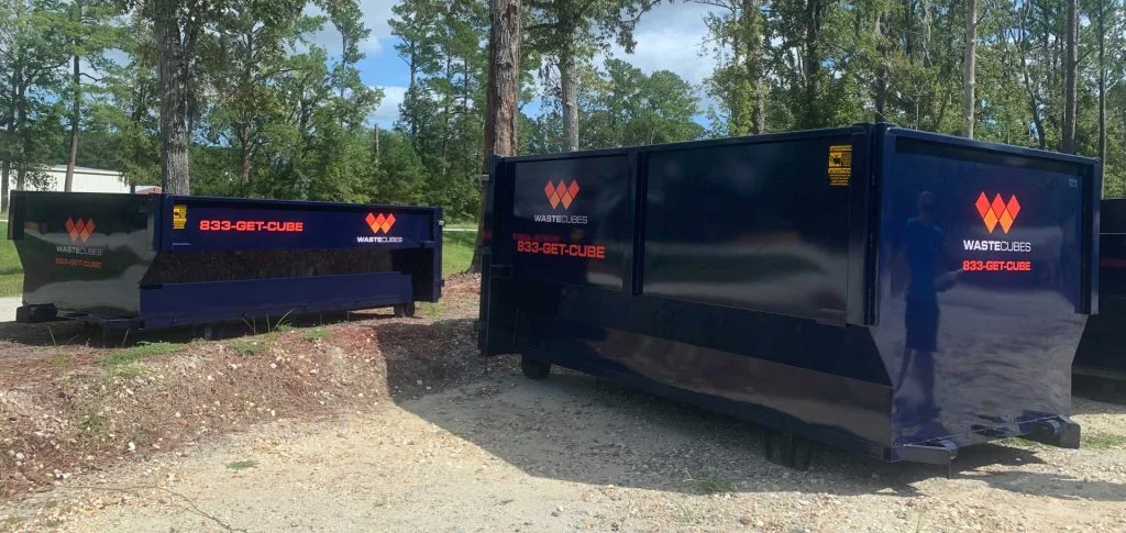 waste cubes containers multiple