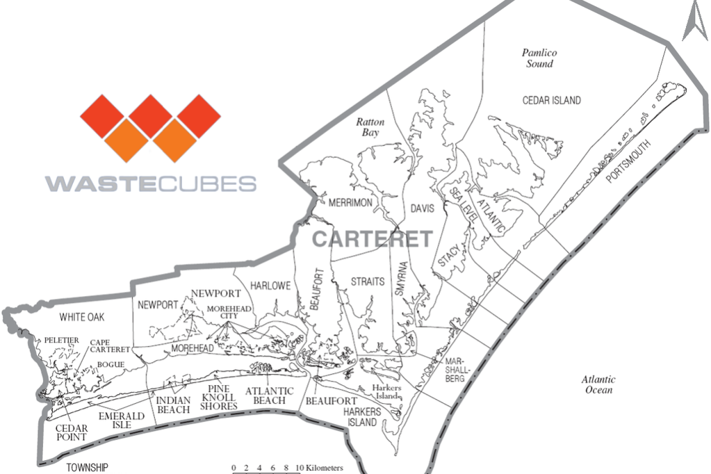 carteret county waste cubes